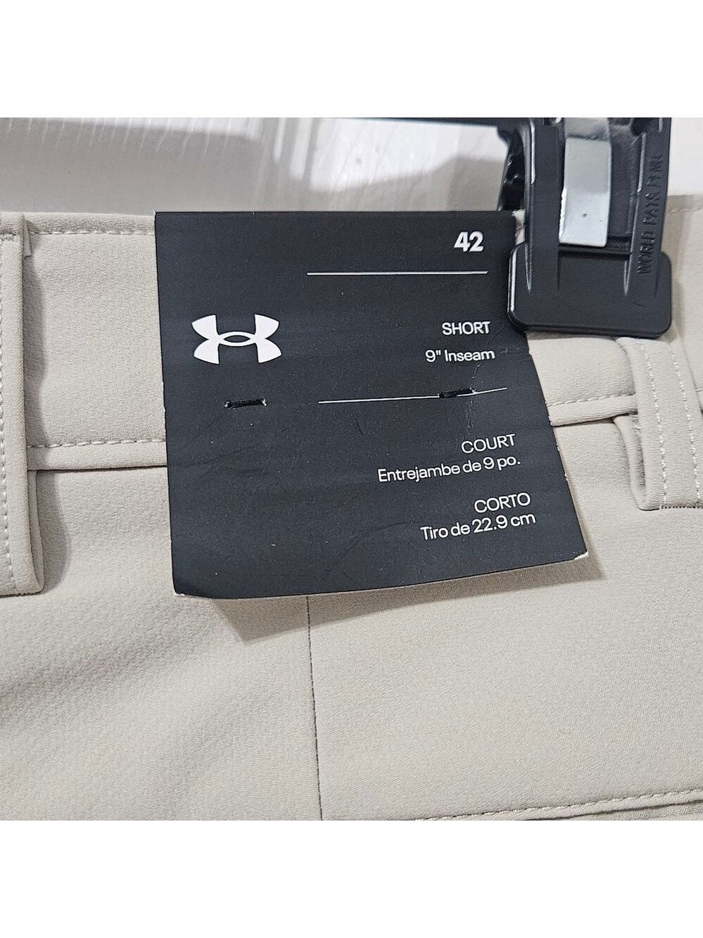 Men's Under Armour Tech Taper Shorts Size 42 Beige - Picture 6 of 8